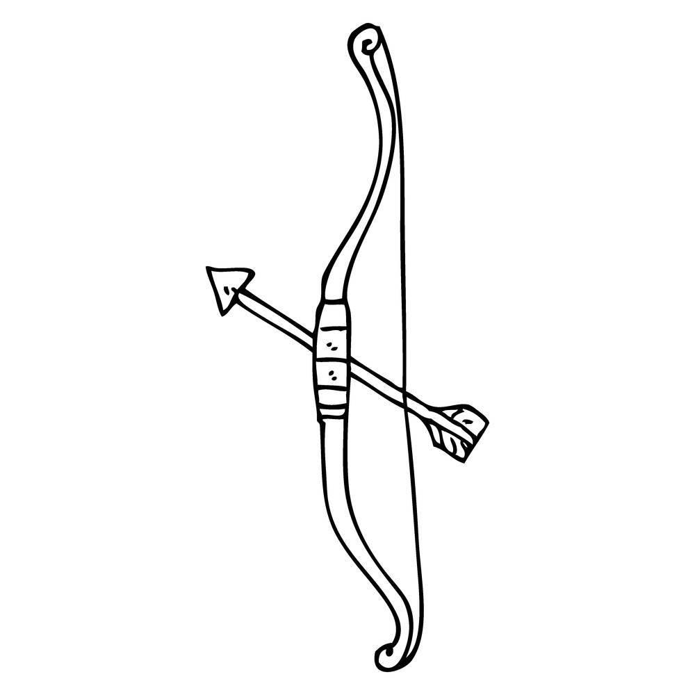 弓箭简笔画 弓箭简笔画帅气