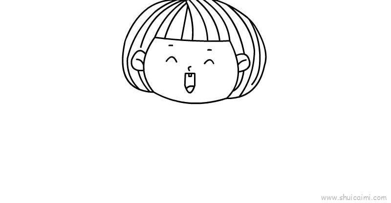 漫画人物女生儿童画怎么画 漫画人物女生简笔画好看