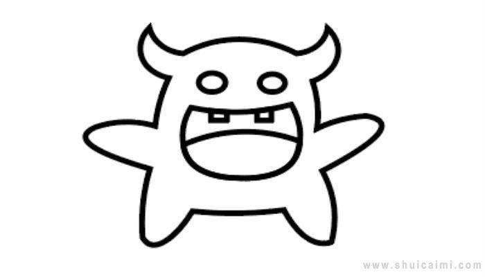 大嘴怪简笔画怎么画 大嘴怪简笔画图片大全