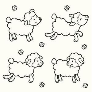 小羊简笔画图片大全可爱 小羊简笔画图片大全可爱版