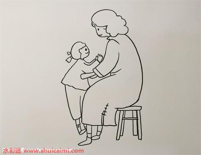 我的好妈妈怎么画 我的好妈妈简笔画步骤