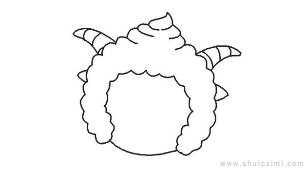 懒羊羊简笔画怎么画 懒羊羊简笔画图片