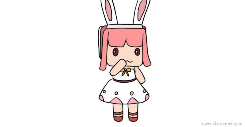 迷你世界兔美美儿童画怎么画 迷你世界兔美美简笔画图片大全