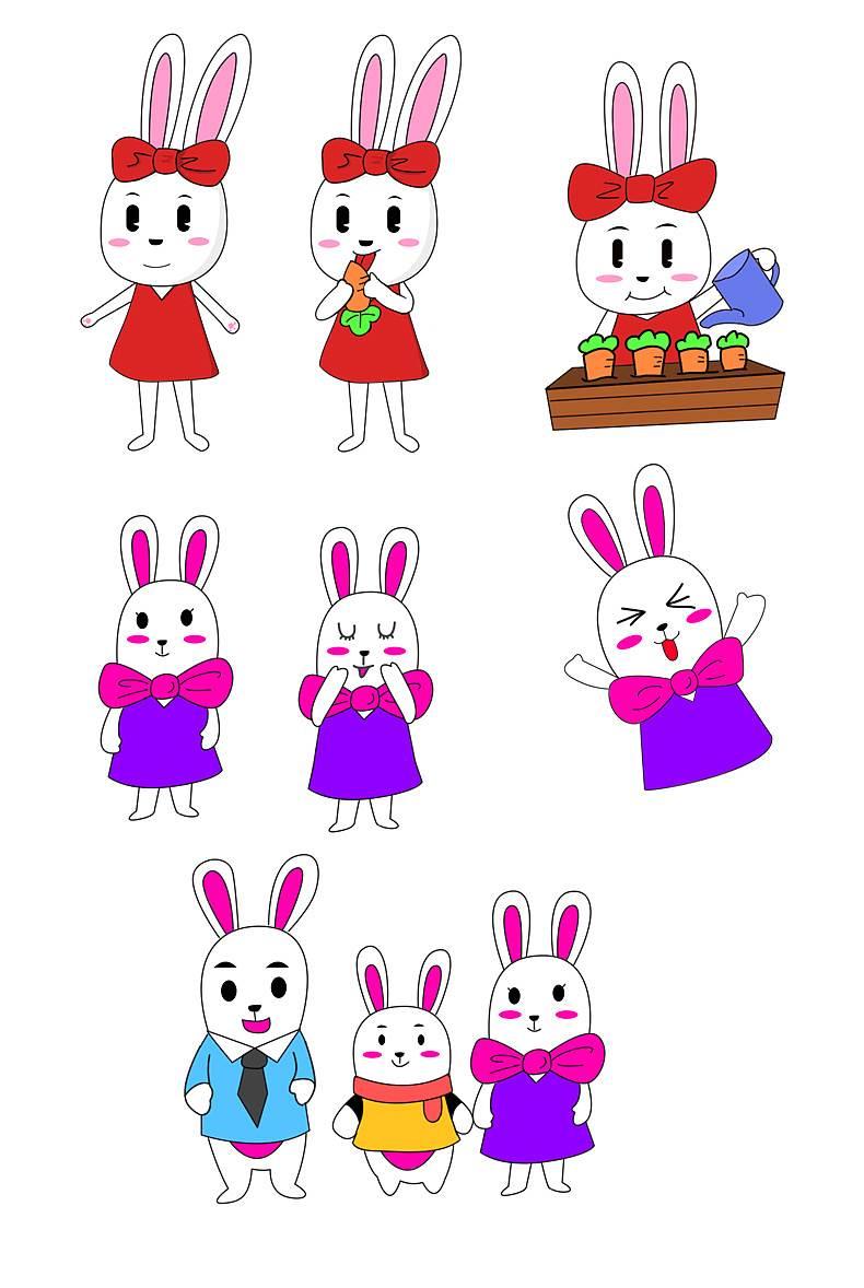 画兔子的简笔画 画兔子的简笔画图片