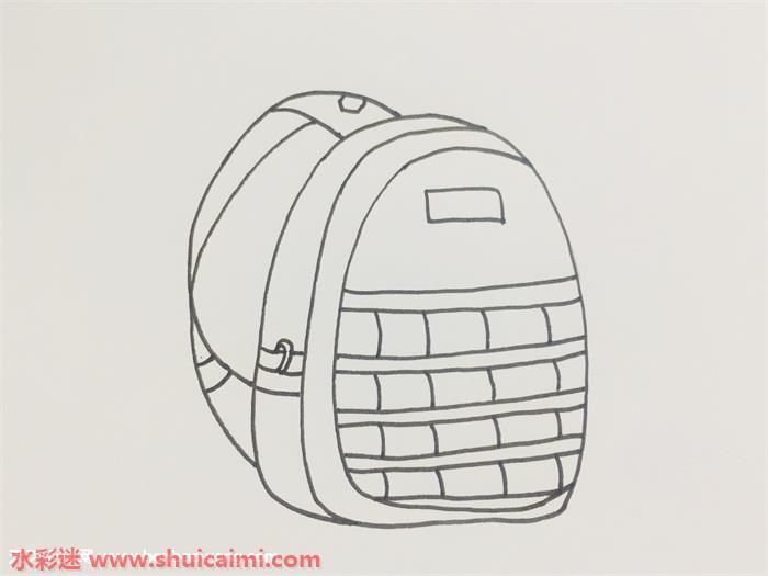 三级包怎么画 三级包简笔画漂亮卡通