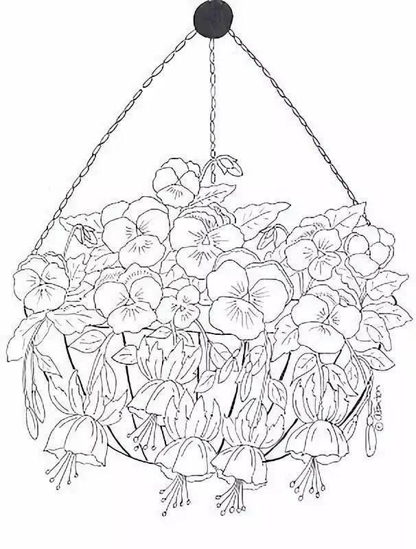 花篮简笔画 手工花篮简笔画