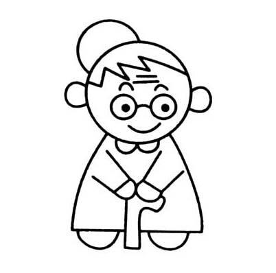 奶奶简笔画 奶奶简笔画头像