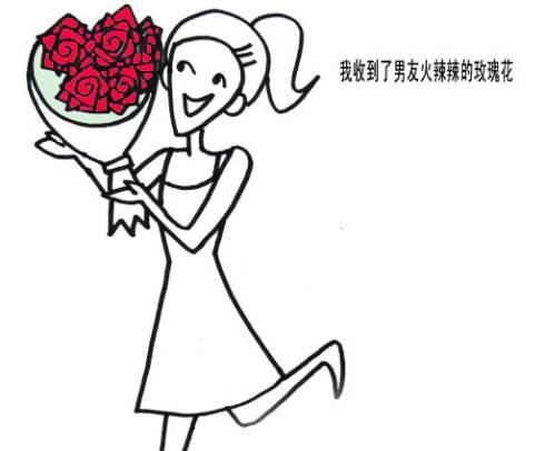 七夕节礼物简笔画图片 七夕节礼物简笔画图片可爱