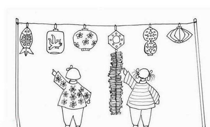 过新年简笔画图片大全 过新年简笔画图片大全彩色