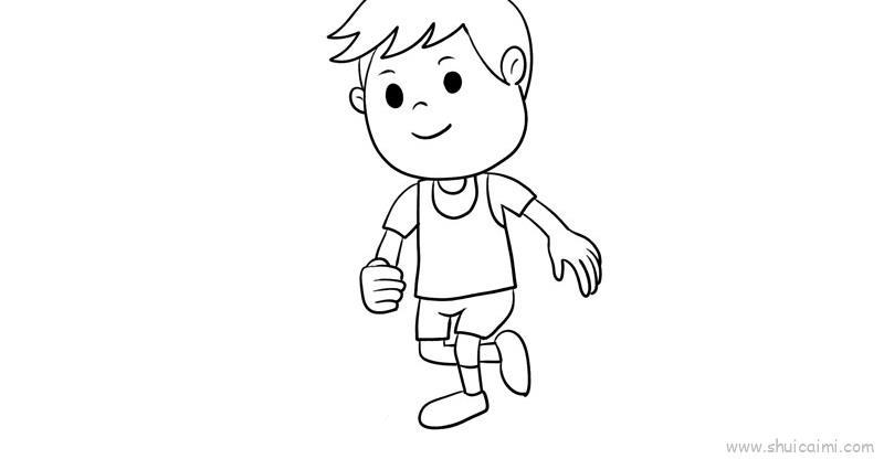 世界足球日踢足球儿童画怎么画 世界足球日踢足球简笔画步骤