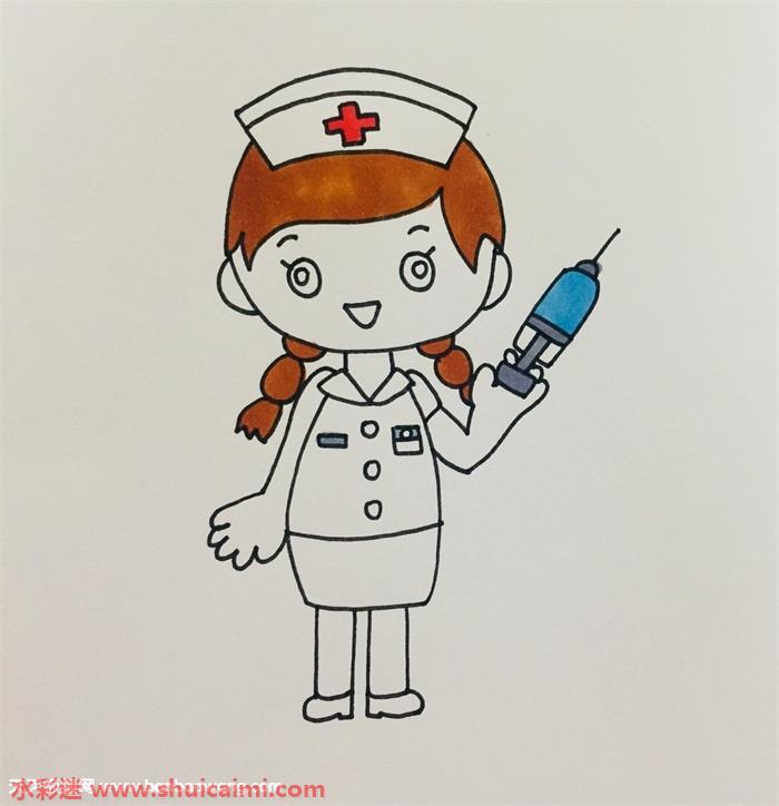 卡通护士怎么画 卡通护士简笔画步骤