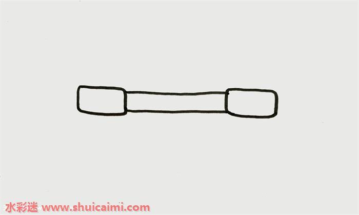 八倍镜怎么画 八倍镜简笔画彩色