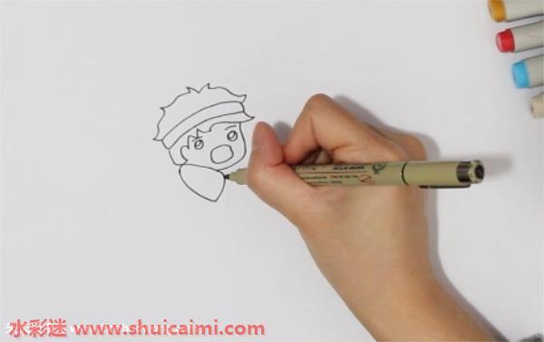 拔河怎么画 拔河简笔画步骤