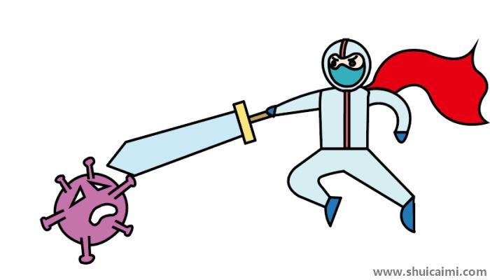 抗击疫情宣传简笔画怎么画 抗击疫情宣传简笔画图片大全