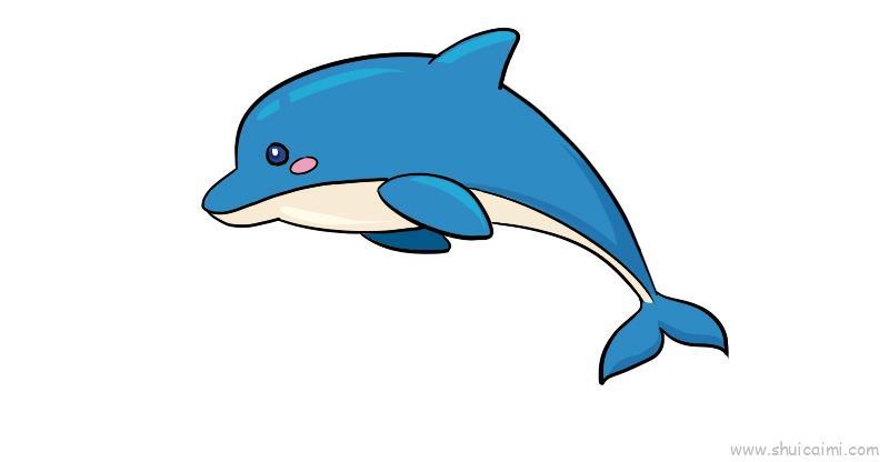 海豚儿童画怎么画 海豚简笔画图片大全
