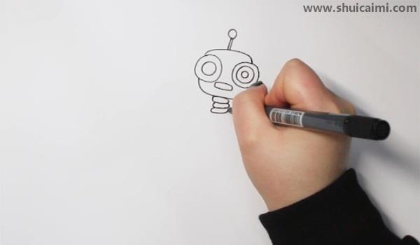 机器人简笔画怎么画 机器人简笔画简单