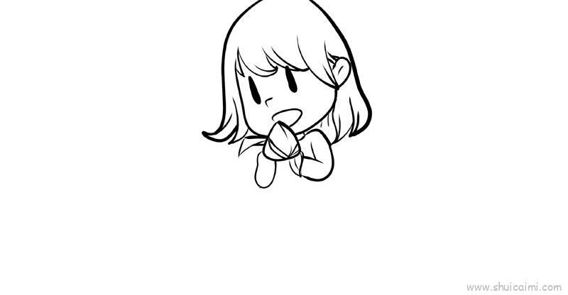 吃粽子儿童画怎么画 吃粽子简笔画画法