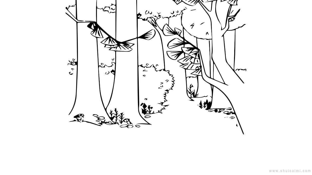 树丛简笔画怎么画 树丛简笔画步骤