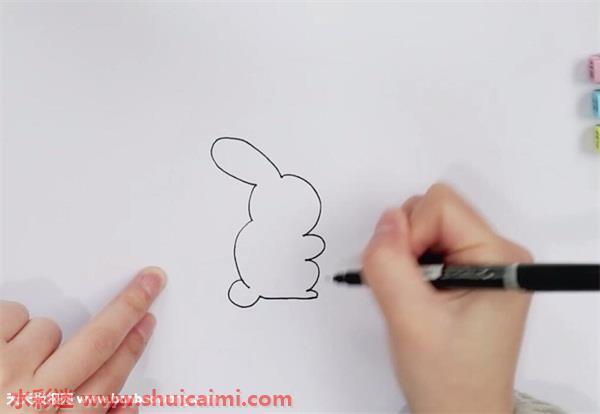 玉兔怎么画 玉兔简笔画图片大全带颜色