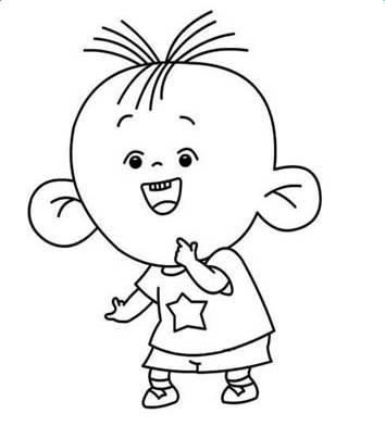 大耳朵图图简笔画 大耳朵图图简笔画一家