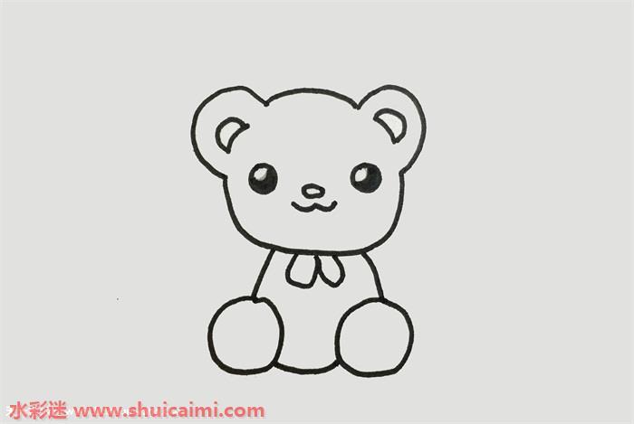 可爱动物简笔画怎么画彩色