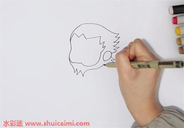 孙权怎么画 孙权简笔画画法