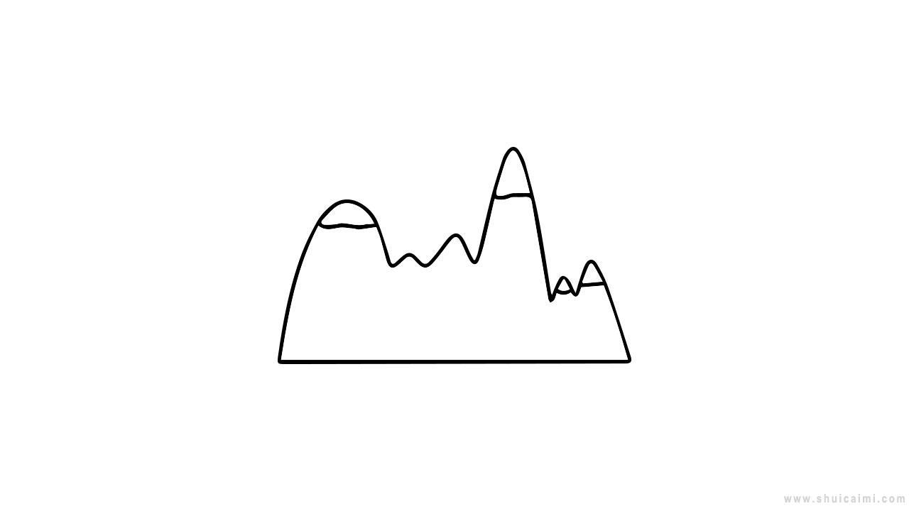 冰山简笔画怎么画 冰山简笔画步骤