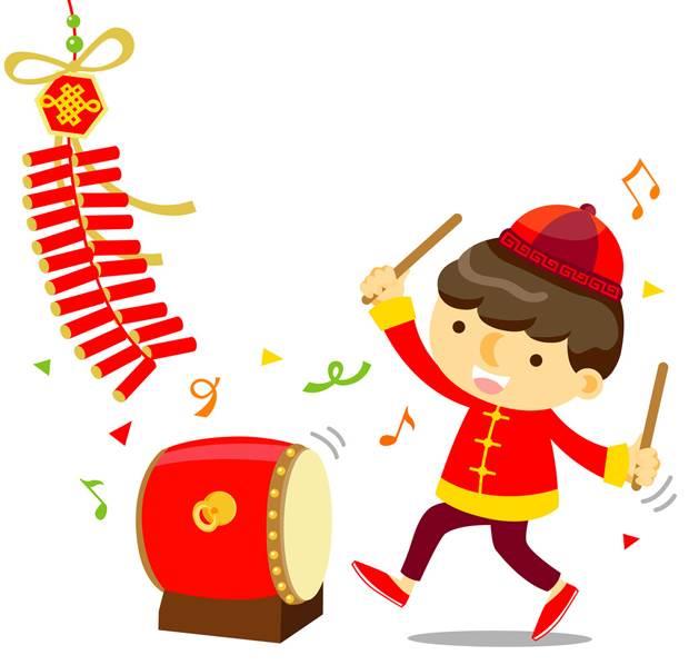 过年放鞭炮的图片简笔画 过年放鞭炮的图片简笔画大全