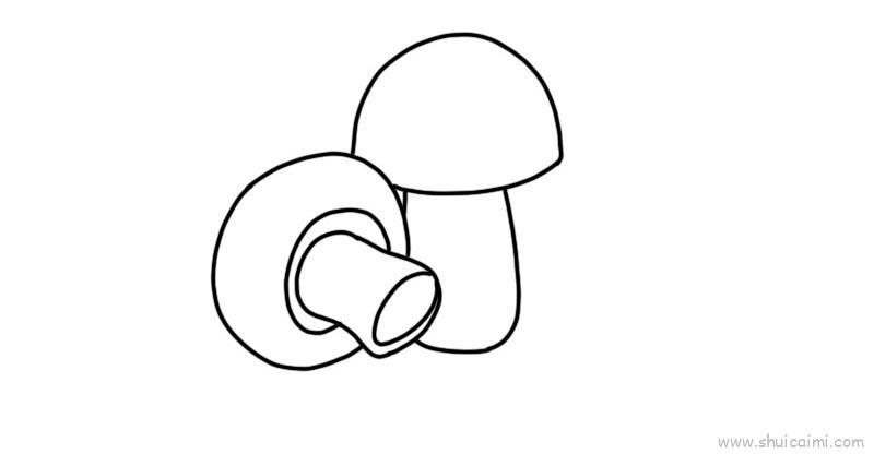 蘑菇植物儿童画怎么画 蘑菇植物简笔画简单