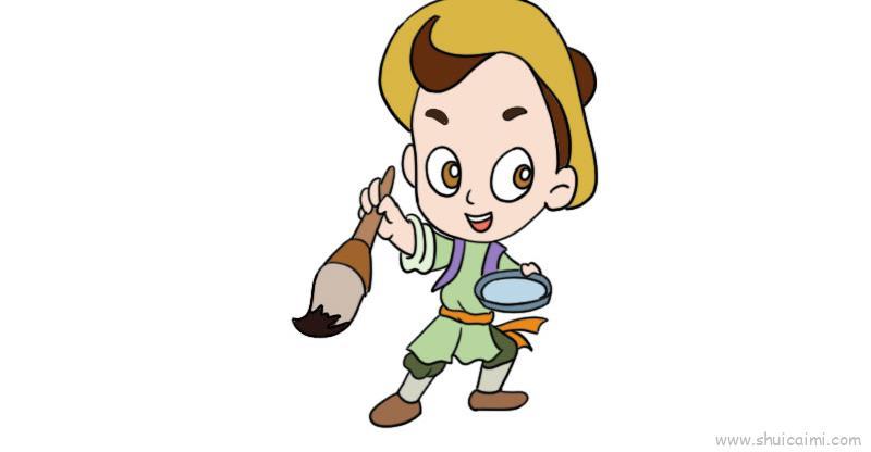 神笔马良儿童画怎么画 神笔马良简笔画简单