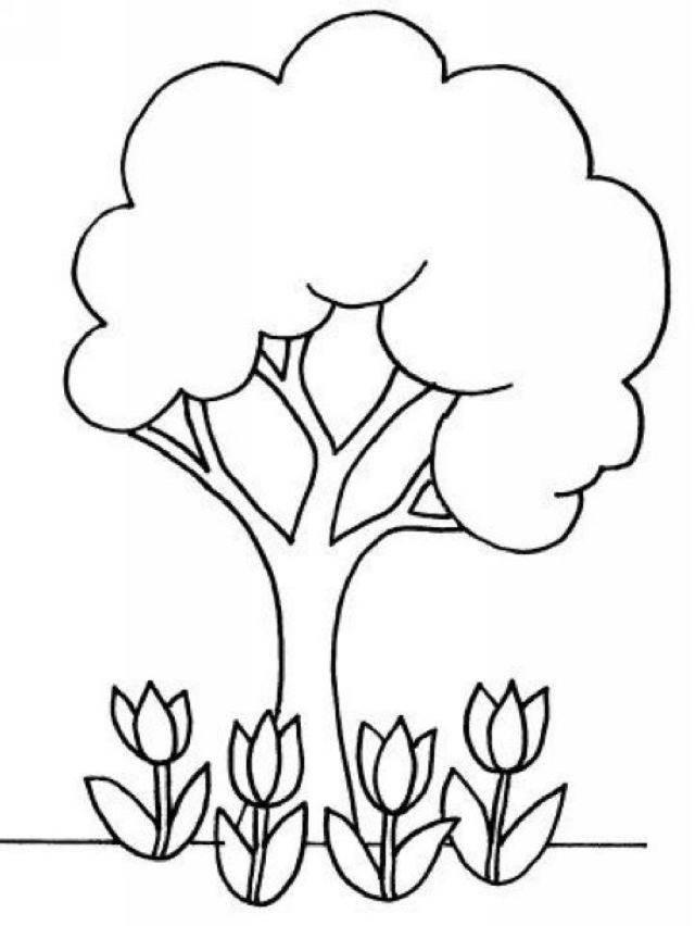 花草树木简笔画图片大全 花草树木简笔画图片大全风景