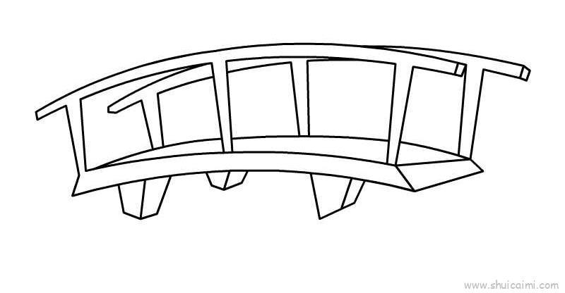 桥儿童画怎么画 桥简笔画步骤