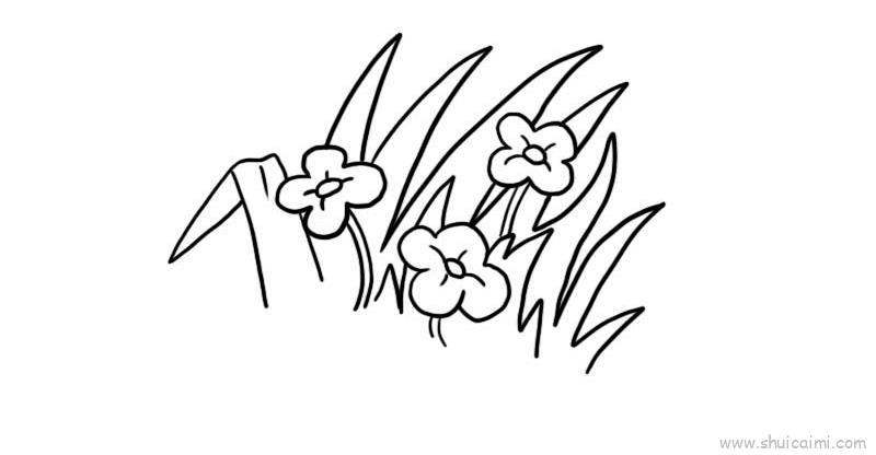 路边小野花儿童画怎么画 路边小野花简笔画好看