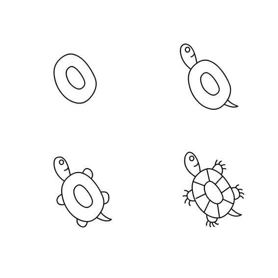 乌龟简笔画 乌龟简笔画儿童简笔画