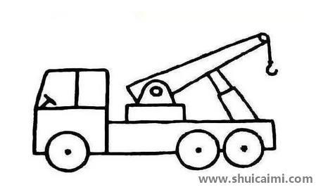 吊车儿童简笔画