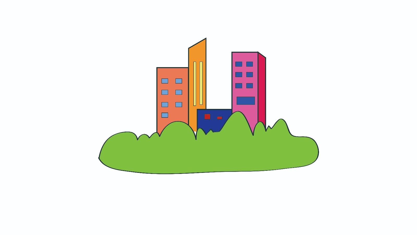 高楼大厦简笔画怎么画 高楼大厦简笔画简单又好看