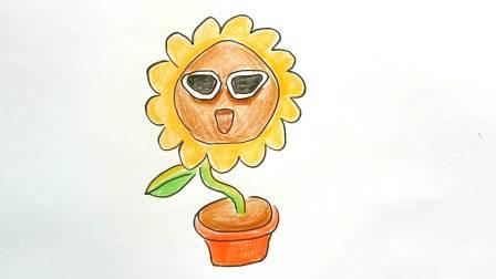 向日葵简笔画彩色 一片向日葵简笔画彩色