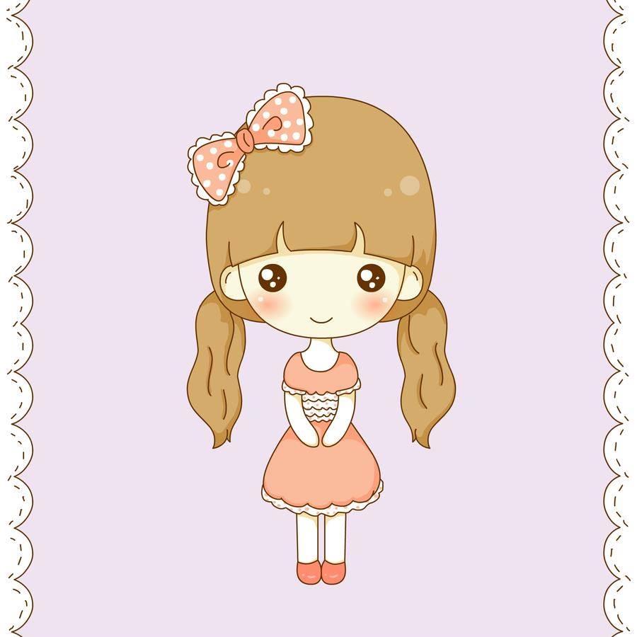 女孩简笔画 女孩简笔画扎马尾