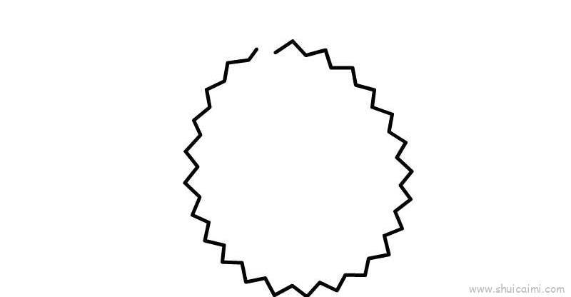 榴莲儿童画怎么画 榴莲简笔画步骤