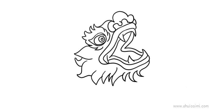龙头儿童画怎么画 龙头简笔画图片大全
