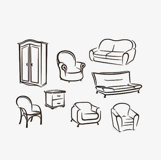家具的简笔画图片大全 家具的简笔画图片大全可爱