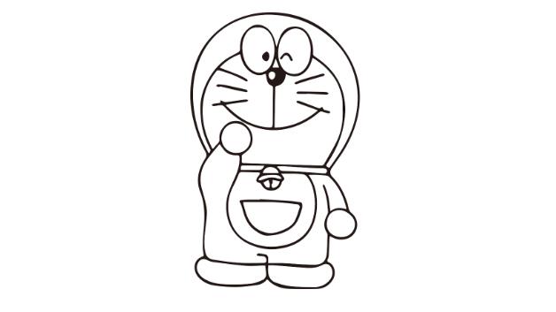 叮当猫简笔画怎么画 叮当猫简笔画图片大全