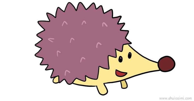 刺猬儿童画怎么画 刺猬简笔画好看