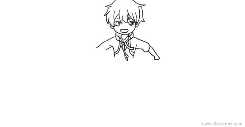 王者荣耀李白儿童画怎么画 王者荣耀李白简笔画图片大全