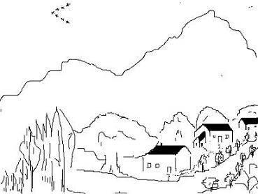 乡村简笔画图片大全 乡村简笔画图片大全带颜色