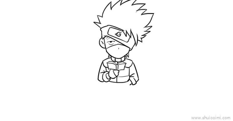 卡卡西儿童画怎么画 卡卡西简笔画好看