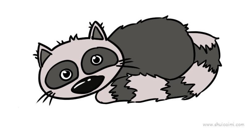 麝香猫儿童画怎么画 麝香猫简笔画步骤