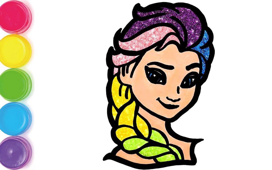 爱莎简笔画 艾莎简笔画儿童画