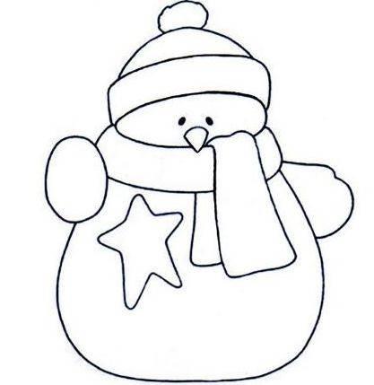 雪人简笔画图片大全 雪人简笔画图片大全带颜色
