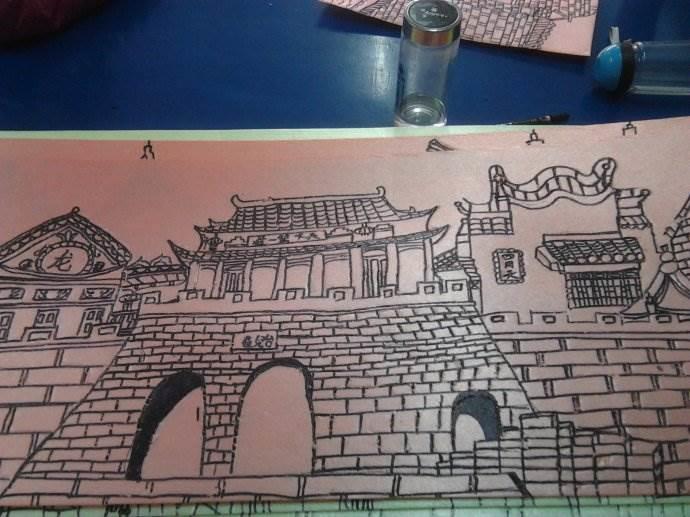 古城简笔画 古城简笔画图片大全